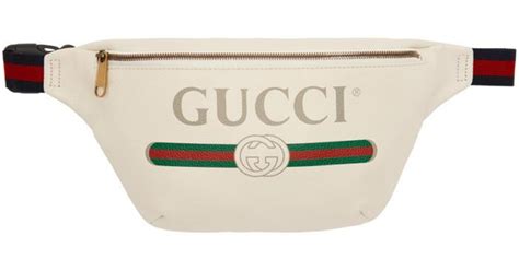 gucci white fanny pack|authentic gucci fanny pack.